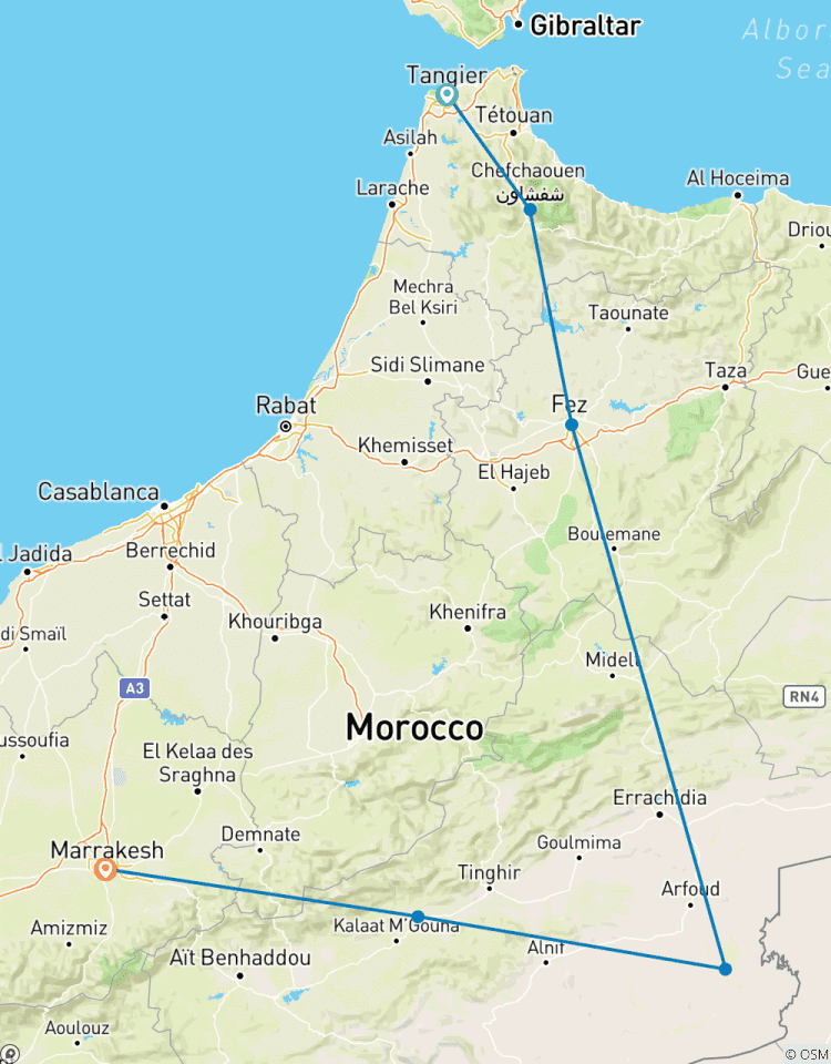 Circuito Tour Privado de 8 Días por las Ciudades Imperiales y el Desierto del Sáhara en Marruecos