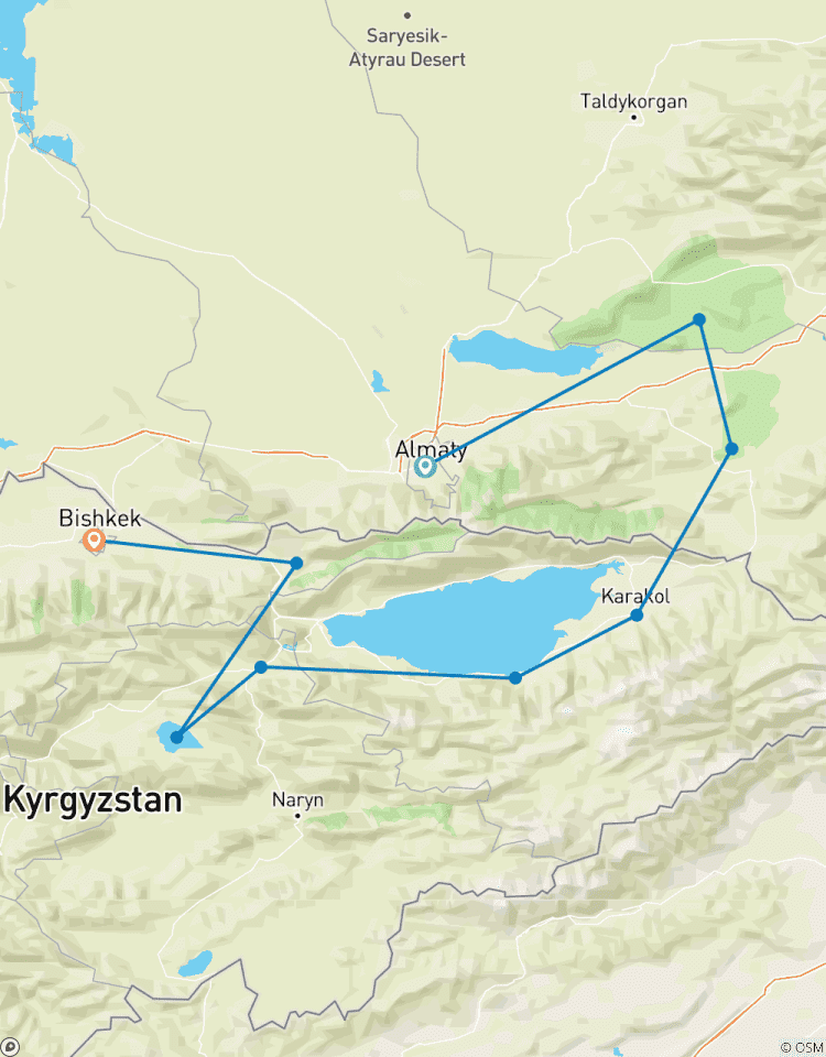Kazachstan - Kirgizië: In de Tien Shan - Privérondleiding met gids-rondreis