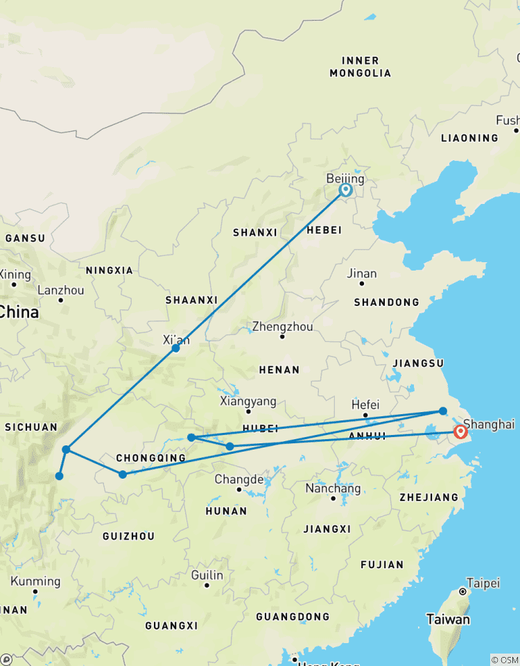 Giant Panda & Yangtze River Group Tour 14D Tour