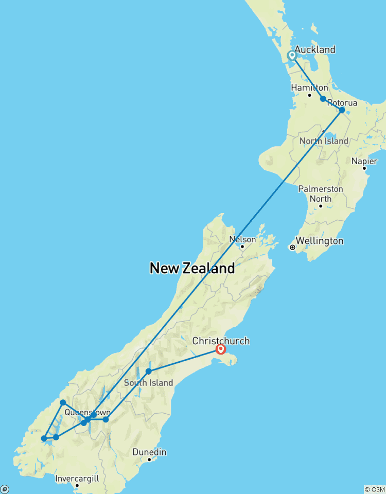 Contrasts Of New Zealand (With Internal Air) Tour