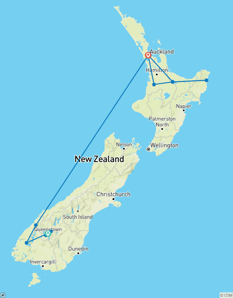 Panorama de la Nouvelle-Zélande (avec air intérieur) circuit