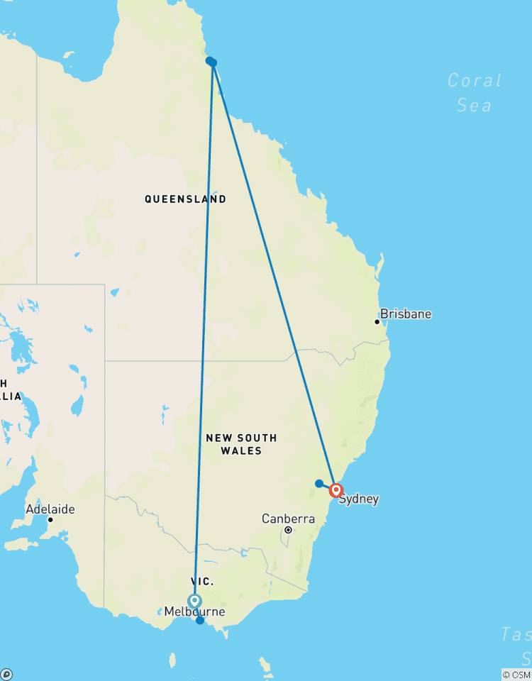 Contrasts of Australia (With Internal Air) Tour
