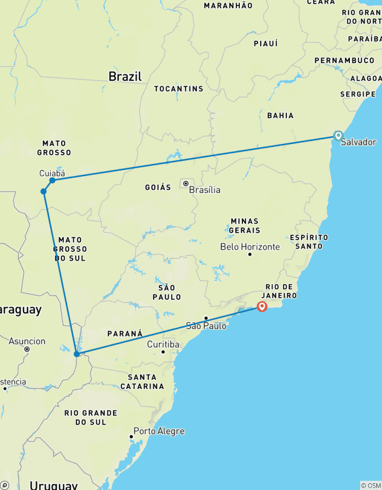 Brasilien Rundreise - 13 Tage durch das Land des Sambas Rundreise