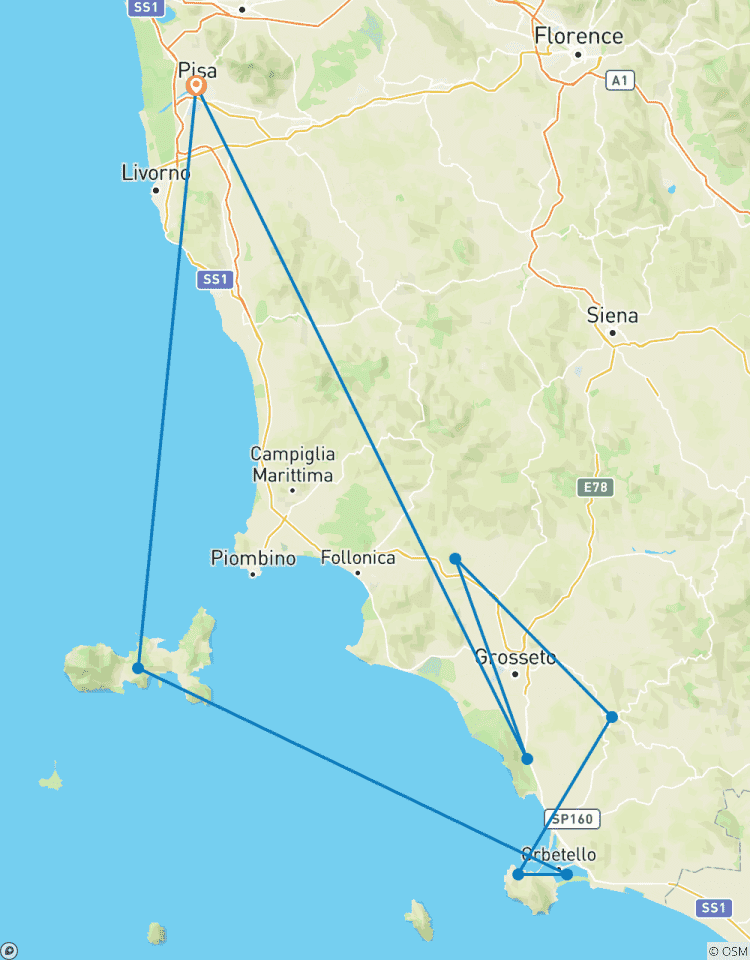 Circuit guidé en Toscane | Italie : Points forts du sud de la Toscane et de l\'île d\'Elbe | 8 jours circuit