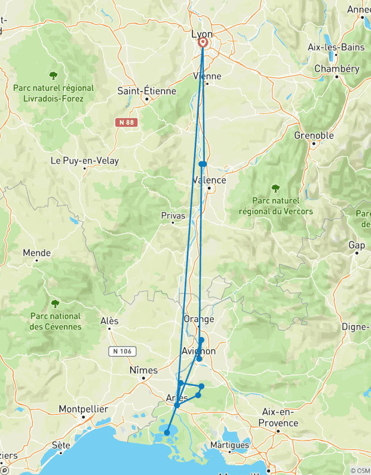France | Circuit à vélo sur le Rhône |Provence - Vélo & Bateau circuit