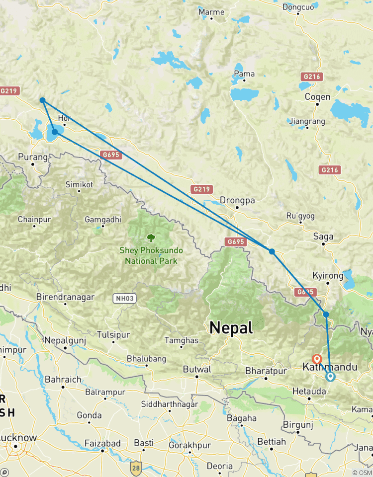 Circuito Yatra a Kailash Mansarovar desde Nepal
