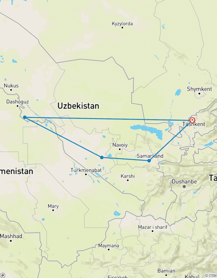9 Tage in vier Hauptstädten von Usbekistan: Taschkent, Samarkand, Buchara, Chiwa - für kleine Privatreisereise Gruppen Rundreise