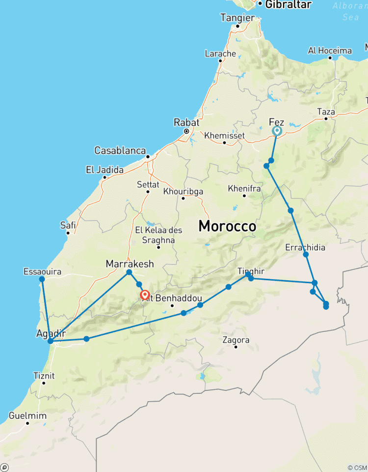 Circuito 14 Días por Marruecos: Ciudades Imperiales, Desierto del Sahara y Montañas del Atlas