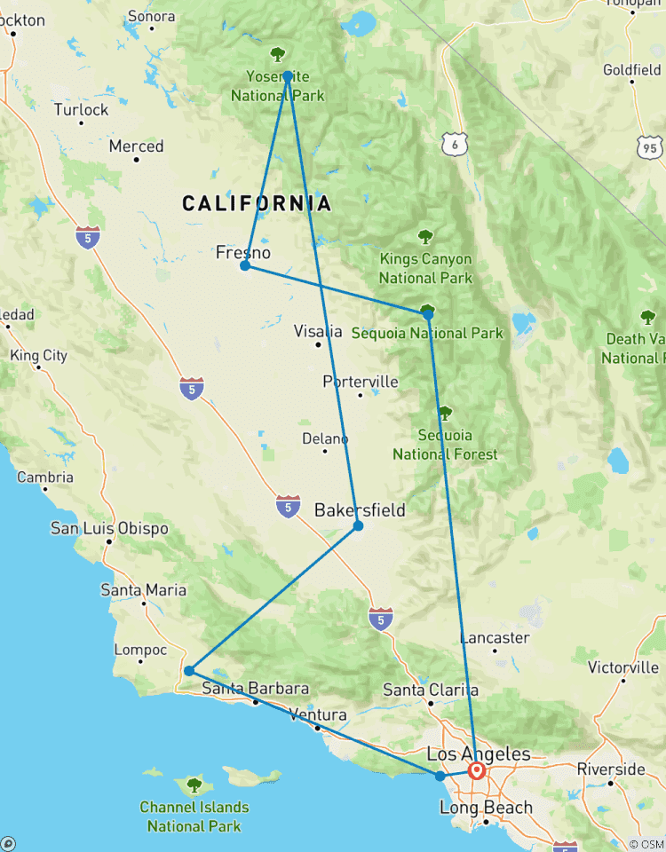 Yosemite and Giant Sequoia Excursion Tour