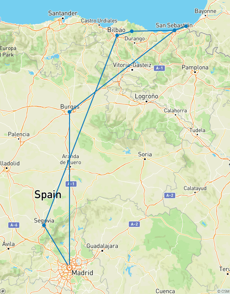 Basque Country from Madrid Tour