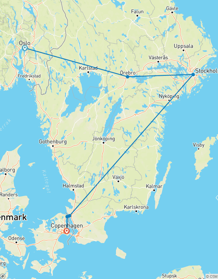 Pearls of Northern Europe End Copenhagen Tour