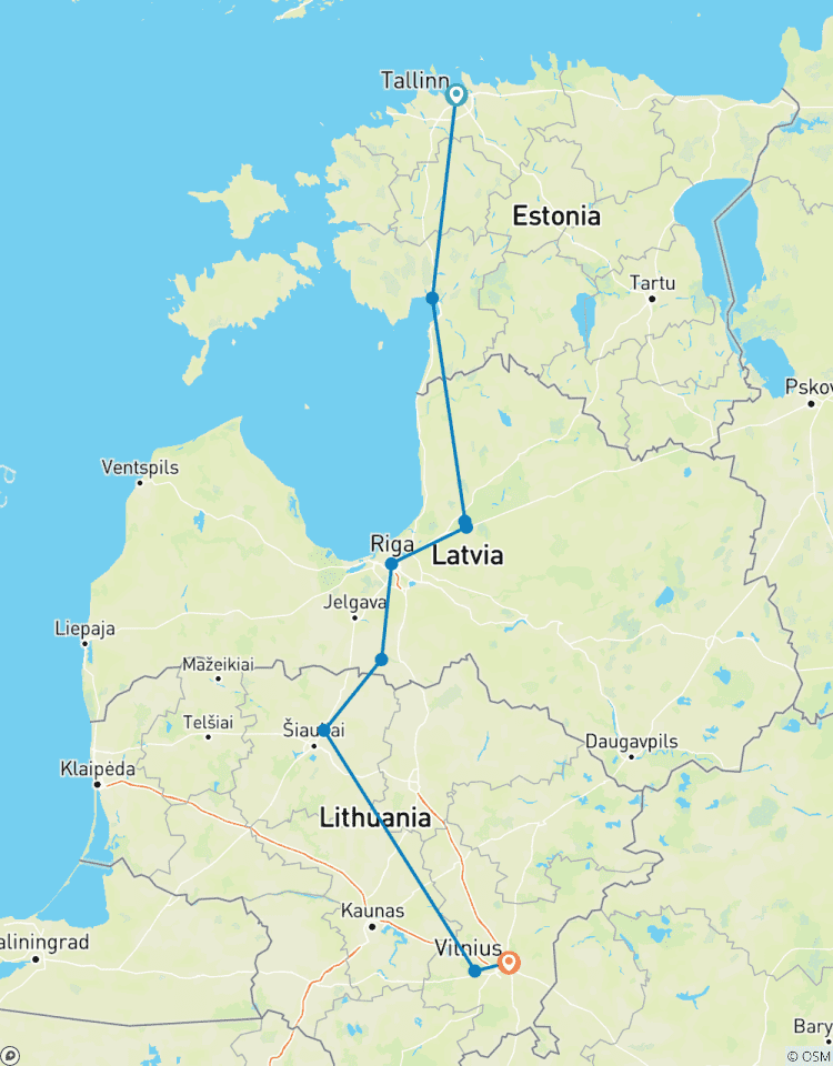 Verbluffende Baltische staten-rondreis