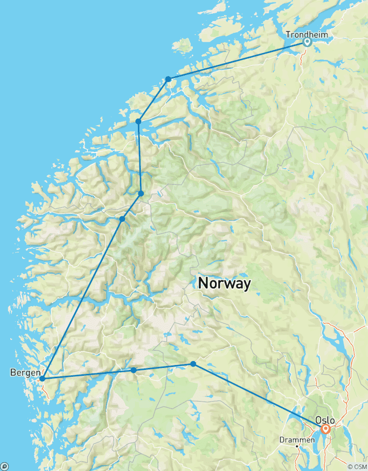 The beautiful Norway End Oslo Tour
