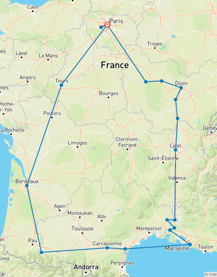 La France romantique circuit