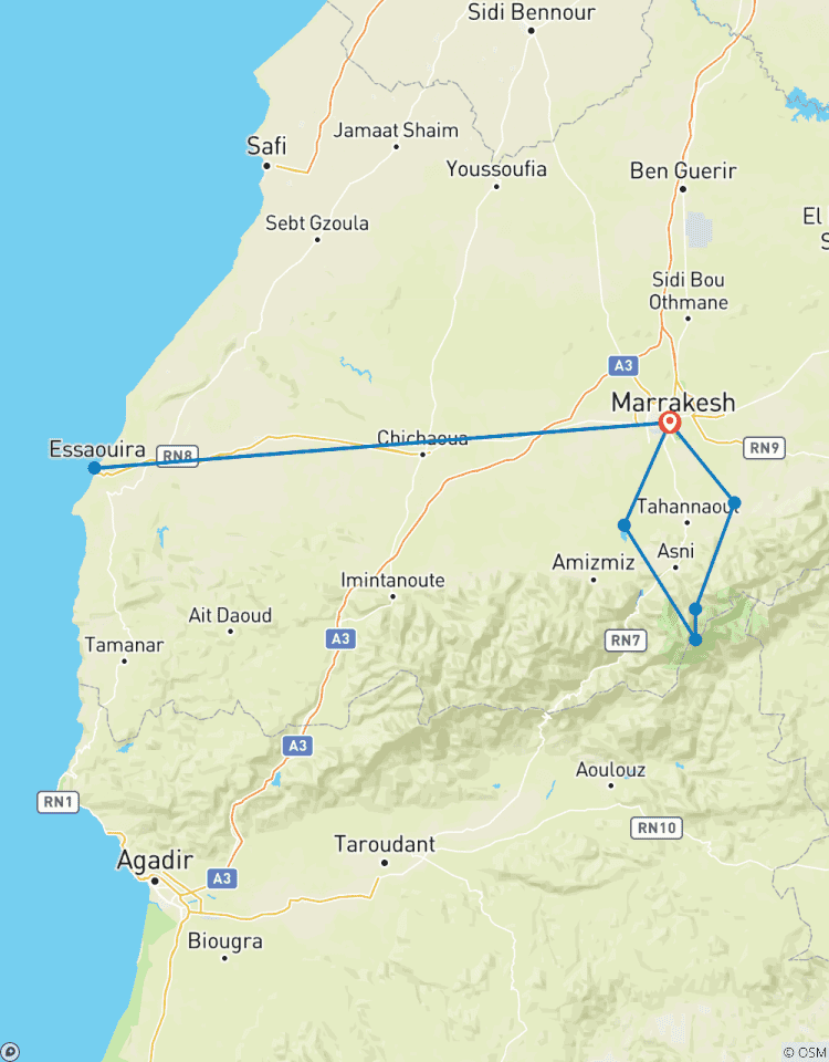 Enchanting Marrakech & Atlas Mountains Adventure Tour