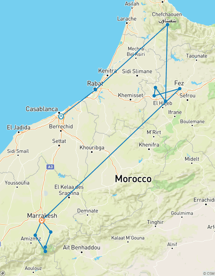 8-Day Journey from Casablanca to Marrakech. Tour