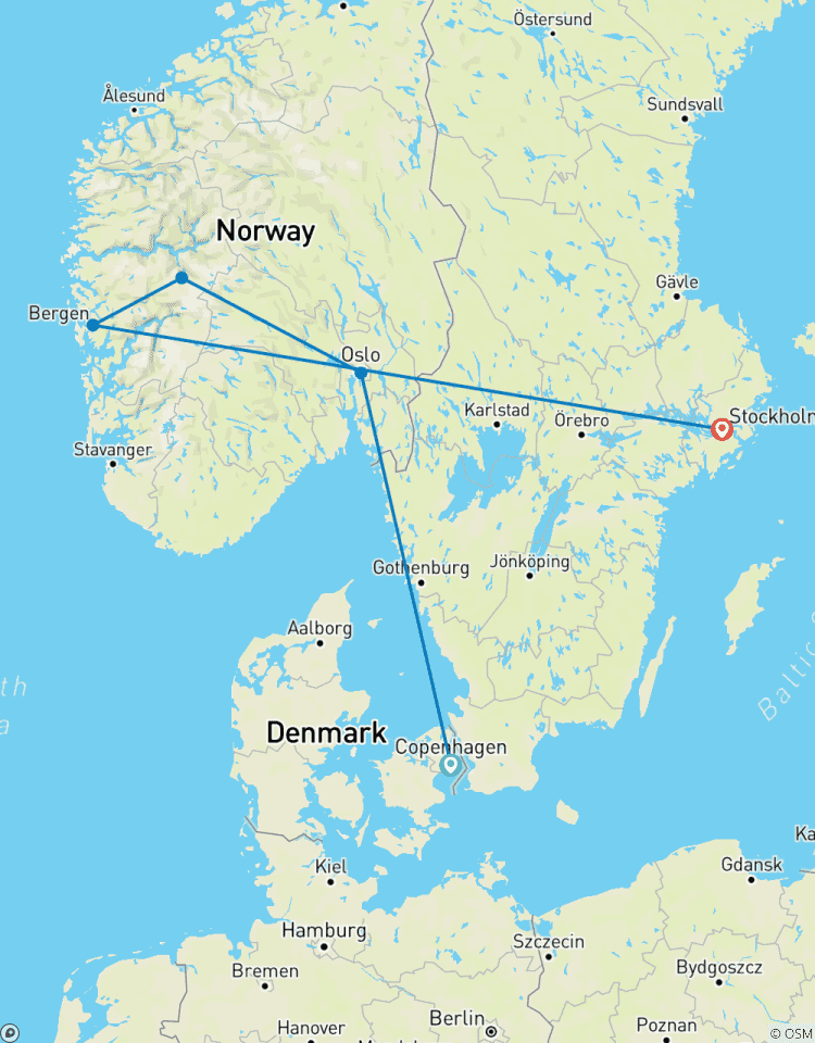 Skandinavische Hauptstädte & Fjorde Kleingruppenreise Rundreise