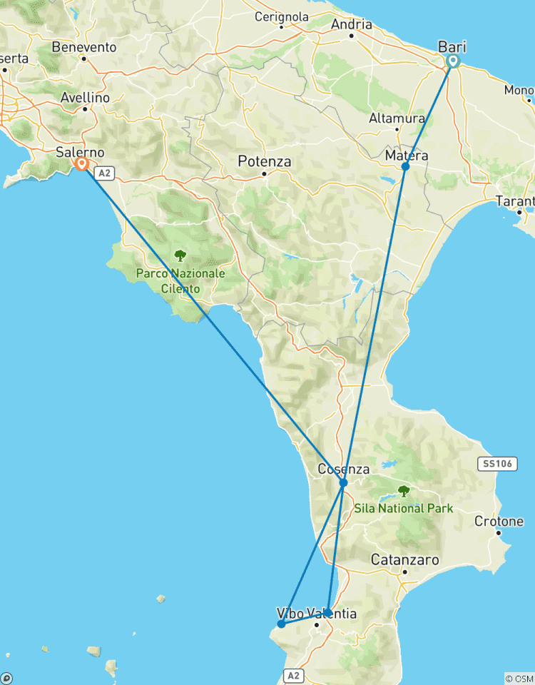 4 Days Calabria Tour from Bari Tour