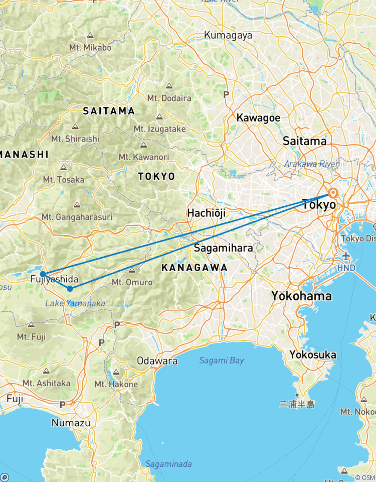 Aventure de 5 jours à Tokyo et au Mont Fuji circuit