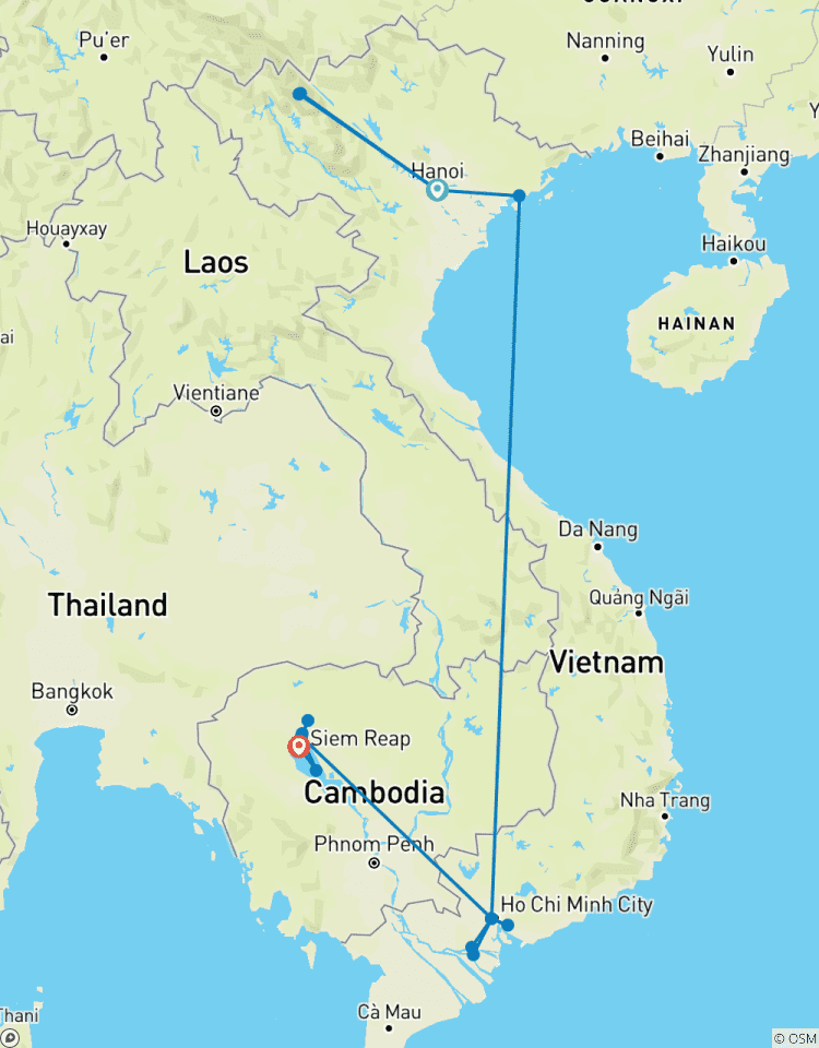 Cross Vietnam and Siem Reap Tour 12 Days Tour