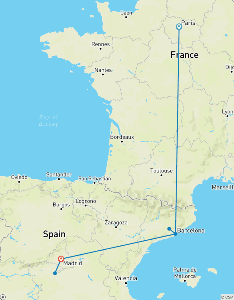 Exploring Paris and Spain: A 10-Day Adventure Tour