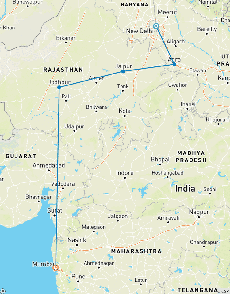 Goldenes Dreieck mit Mumbai & Jodhpur Highlights (Best Deal) Rundreise