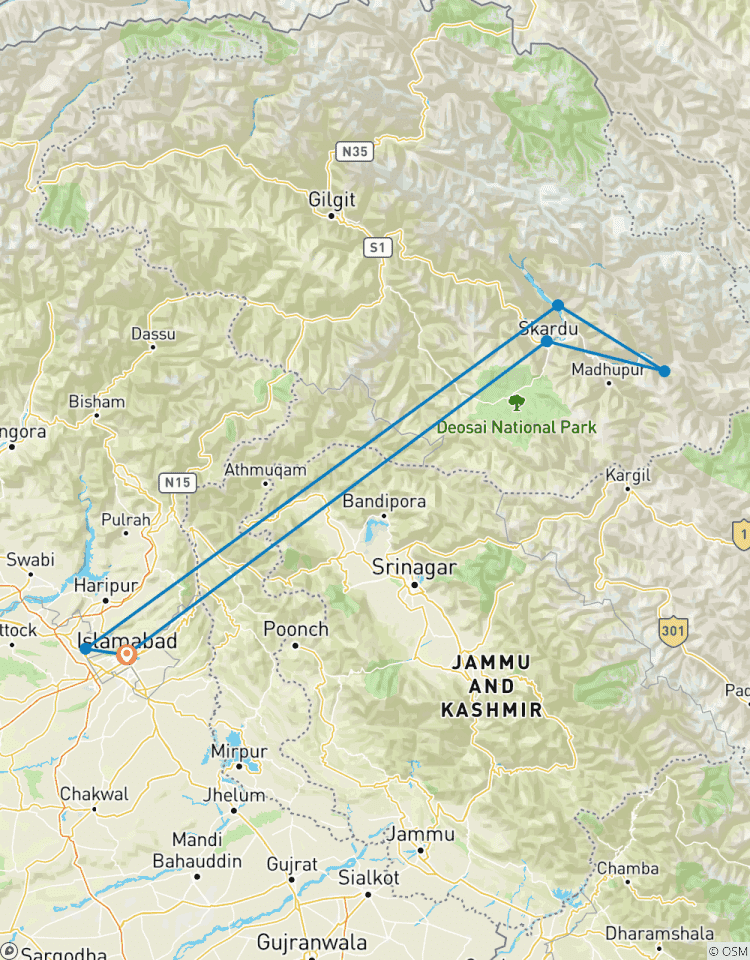 10 Tage Wanderung durch das pakistanische Karakoramgebirge Rundreise