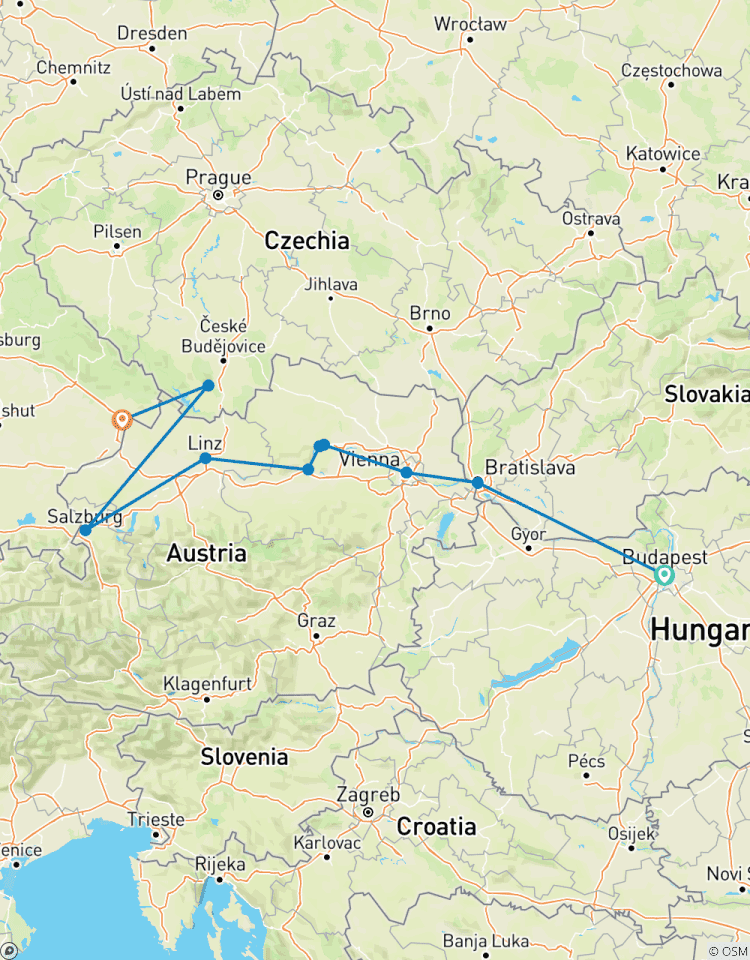 Les joyaux du Danube 2027 - 8 jours circuit