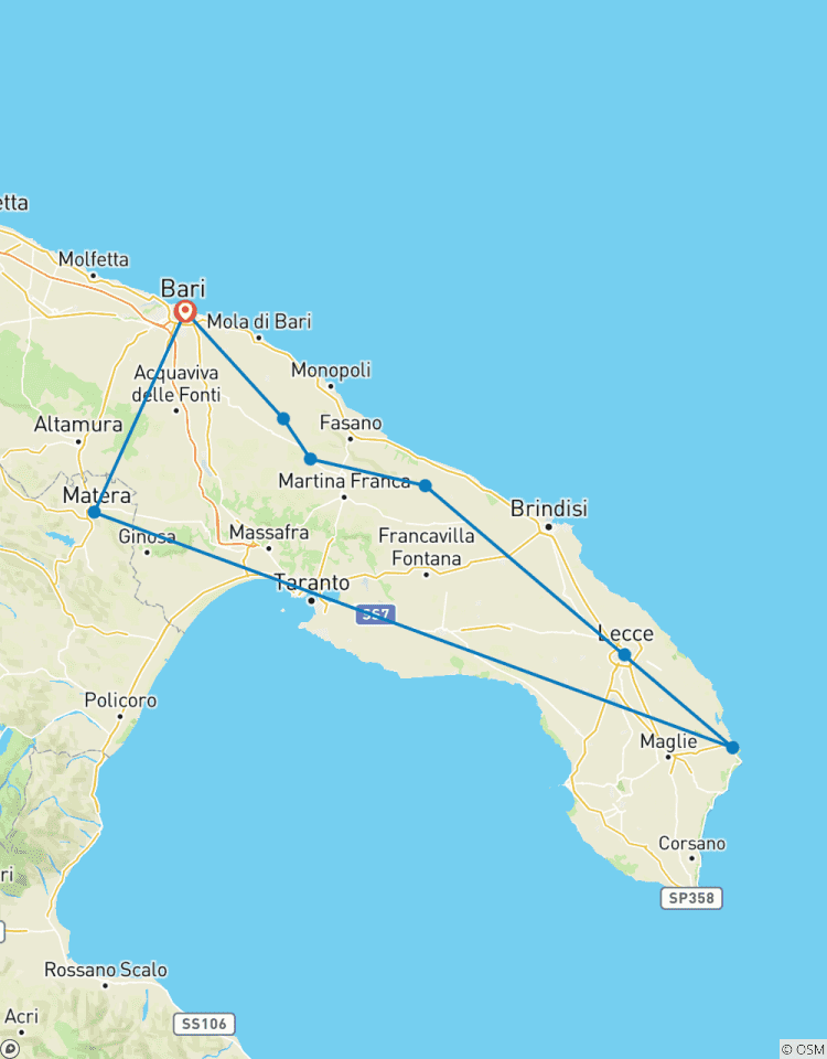 Puglia Express: 5 Tage südlicher Charme Rundreise