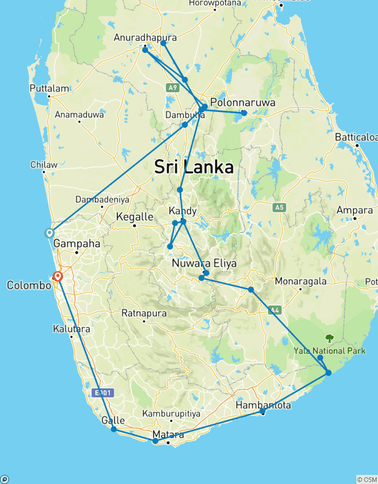 Sri Lanka Complete Reis - 15 Daagse Groepsreis-rondreis