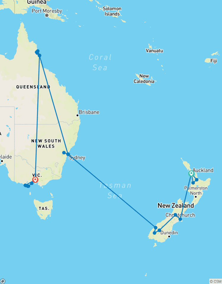 Iconic New Zealand & Australia Adventure Tour