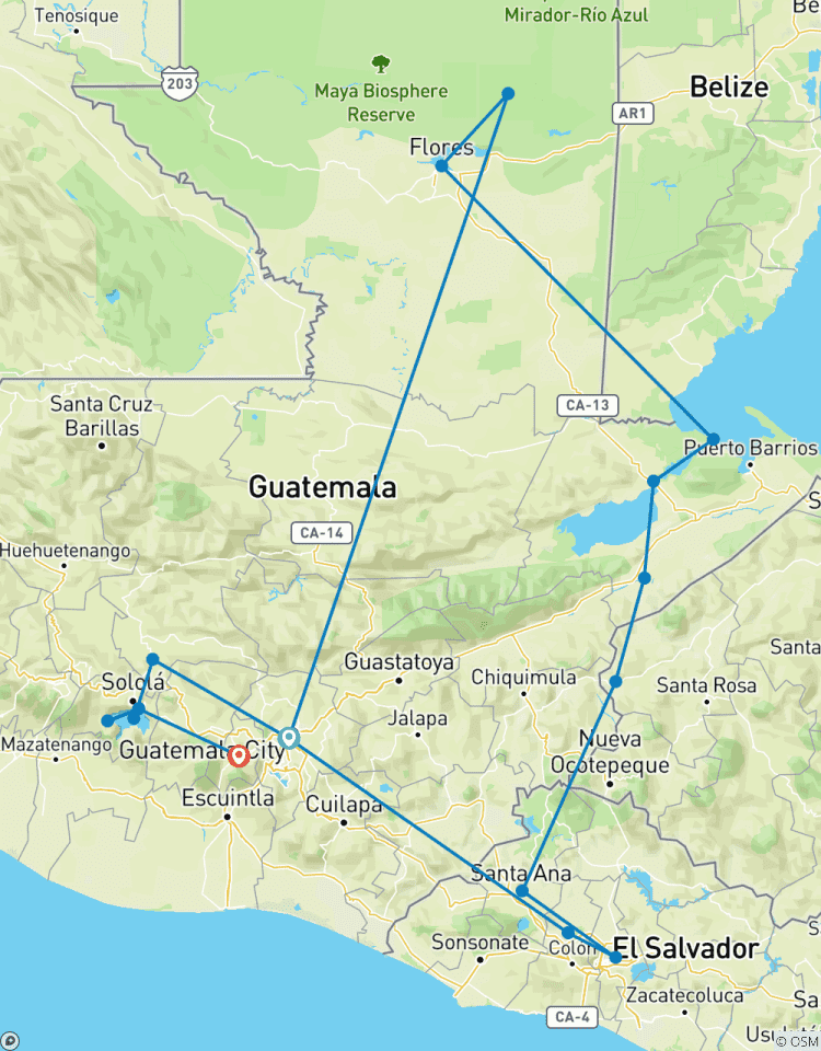 Circuito Programa Triángulo Maya - Guatemala, El Salvador y Honduras en 10 días