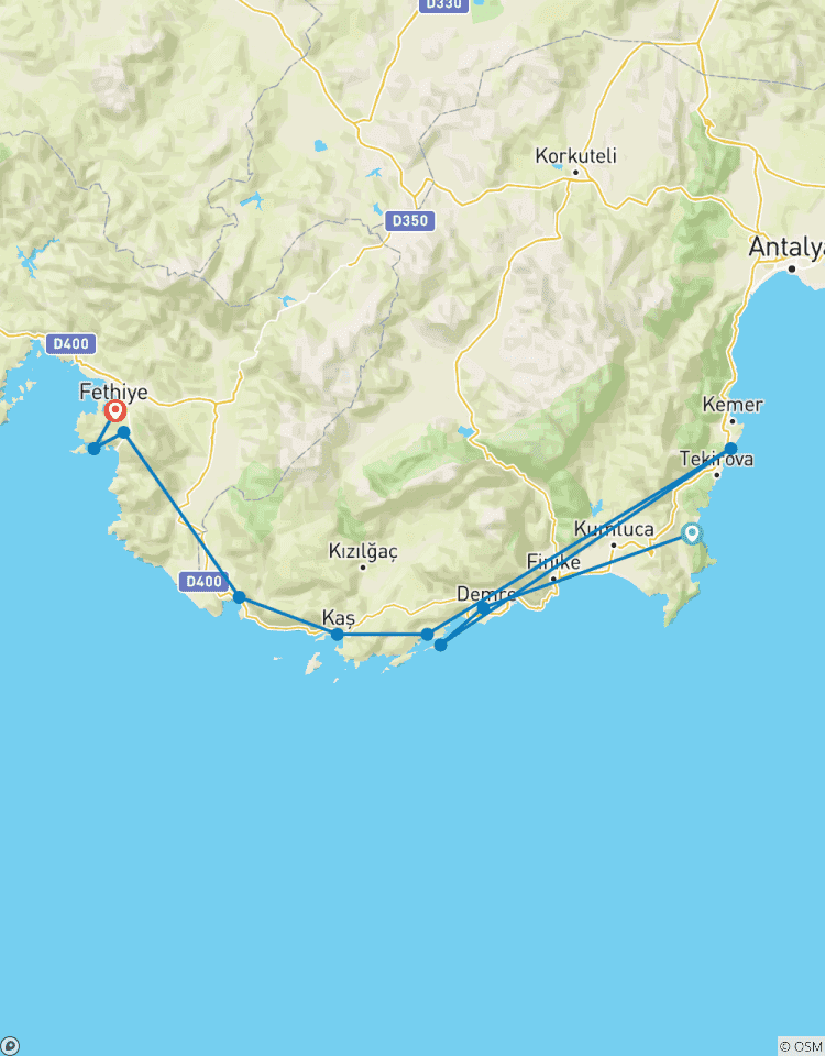 Sail Turkey: 18-39\'s Olympos to Fethiye Gulet Cruise Tour