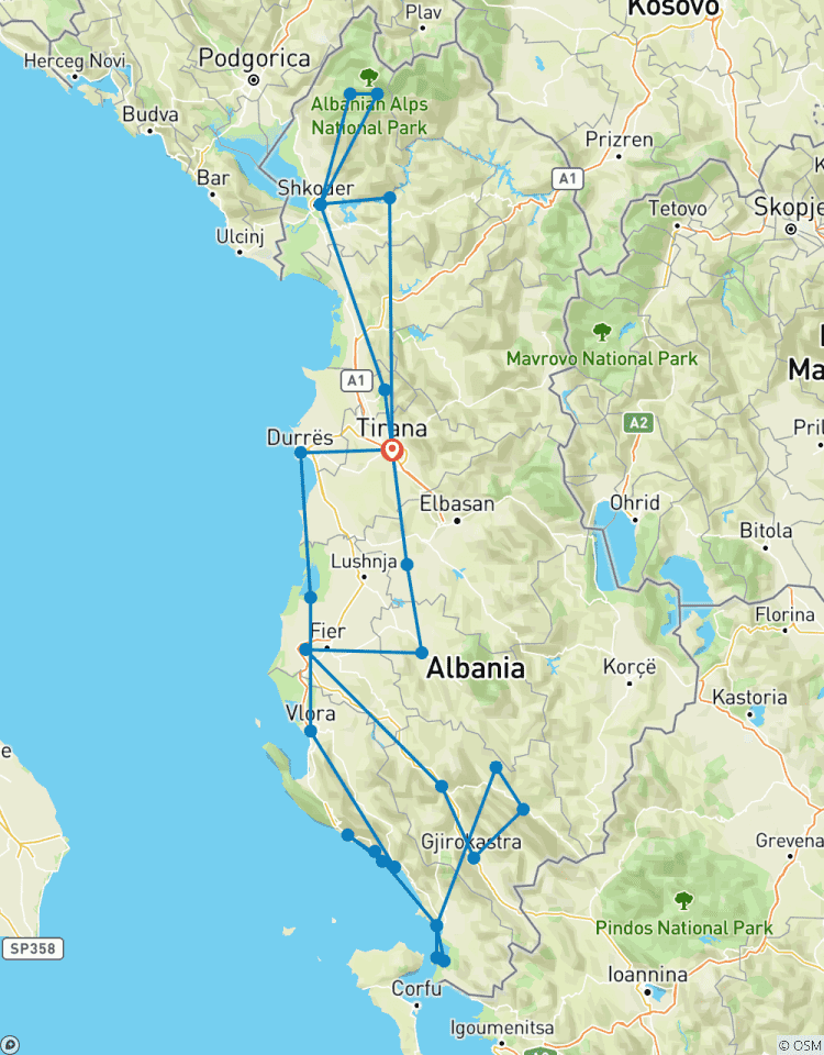 Circuito Experiencia albanesa completa: Un viaje de 10 días