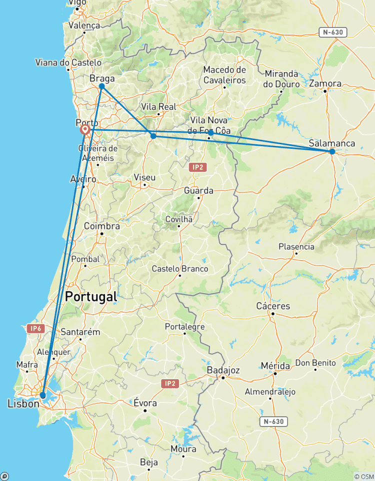 Douro-Flusstal (Porto nach Porto, ) Rundreise