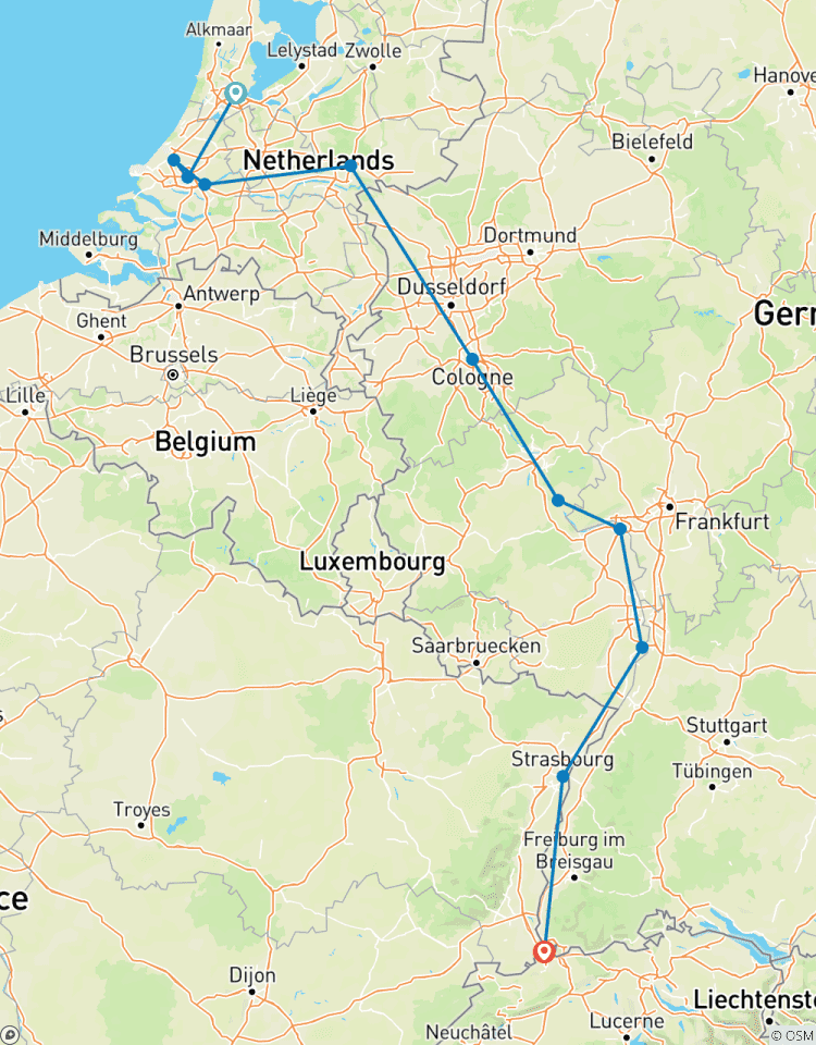 Remarkable Rhine & Historic Holland (2026) (Amsterdam to Basel, 2026) Tour