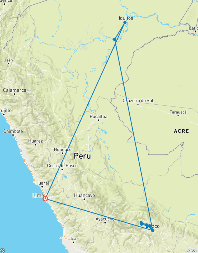 Peruanischer Amazonas & Machu Picchu Erkundung (Lima bis Lima, ) Rundreise