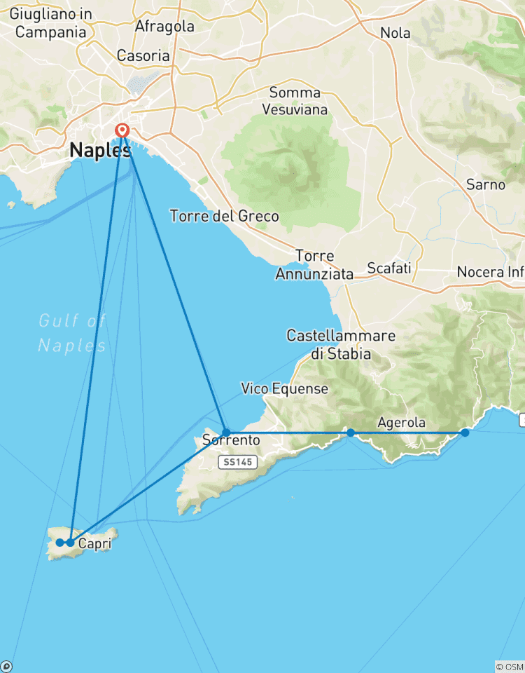 ???? Vacances de luxe en Italie - Capri, Sorrente, Naples et la côte amalfitaine - Des vacances de luxe exclusives pour les gays en Italie. circuit