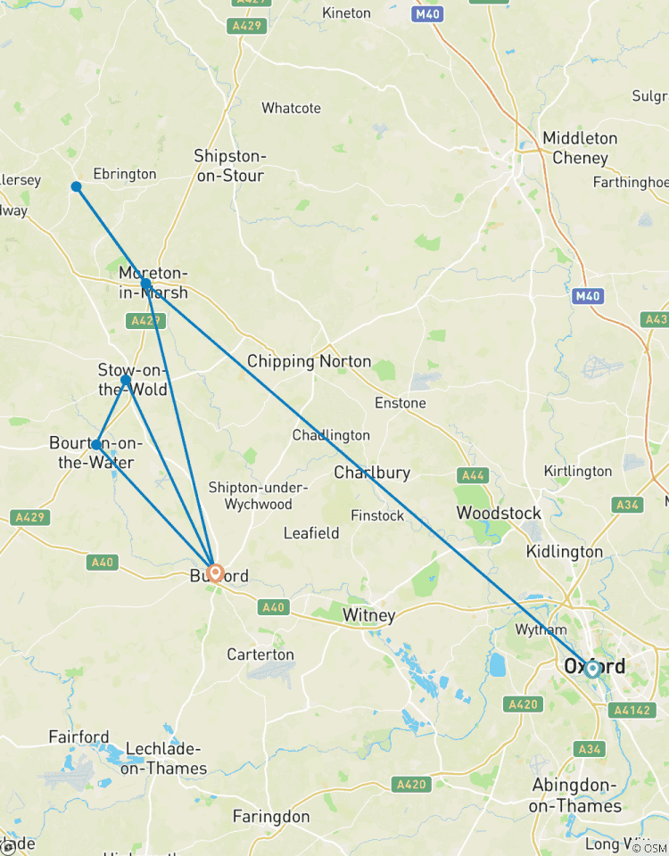 Wandern in den Cotswolds und Oxford Rundreise