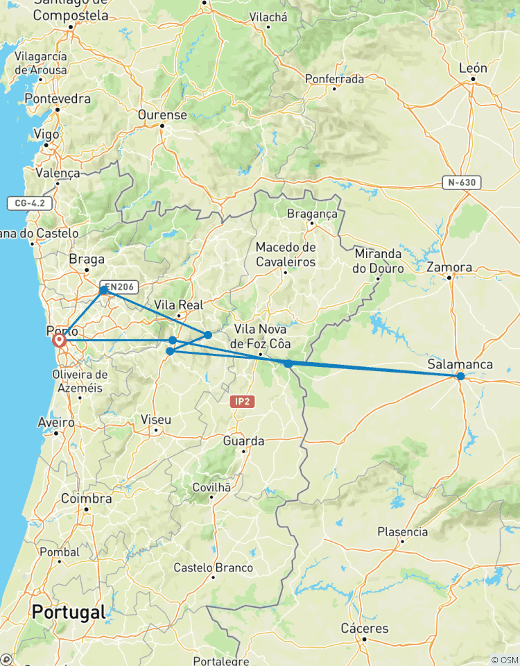 Circuito De Portugal a España: Oporto, Valle del Duero (Portugal) y Salamanca (España) (crucero de puerto a puerto) - Miguel Torga