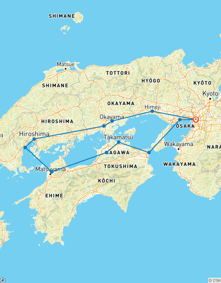 Sud du Japon Express circuit