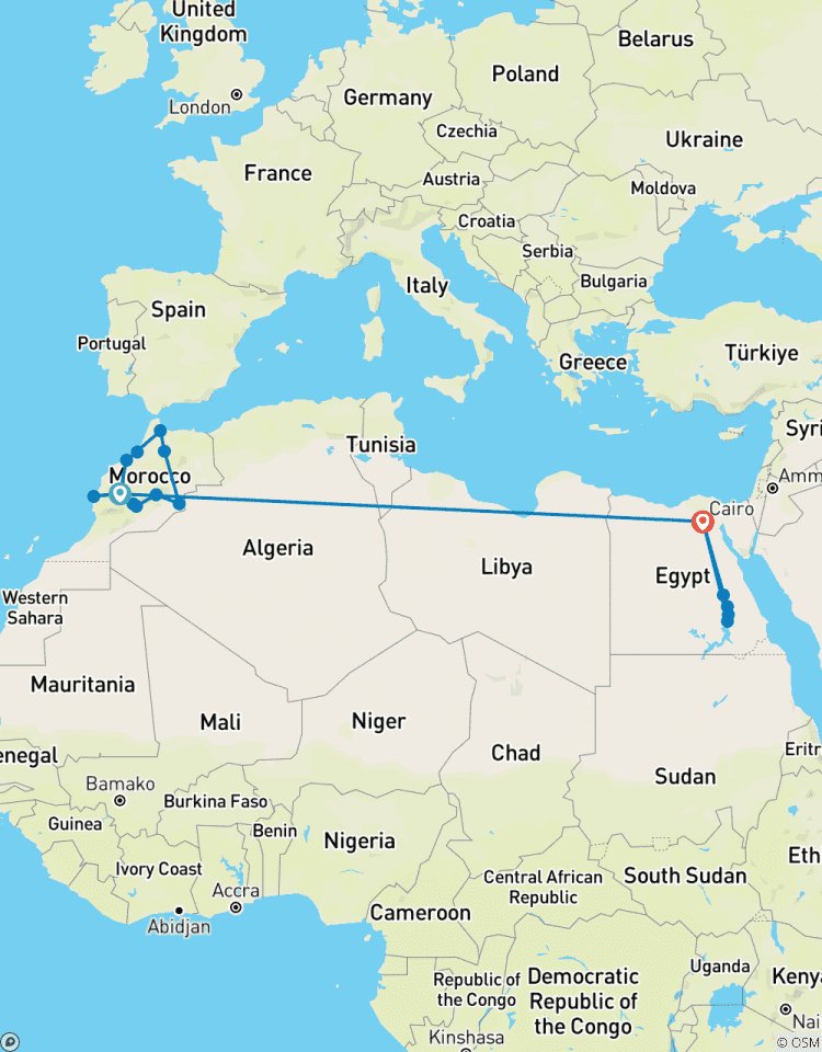 Luxury 20-Day Grand Tour of Morocco and Egypt (Customizable) Tour