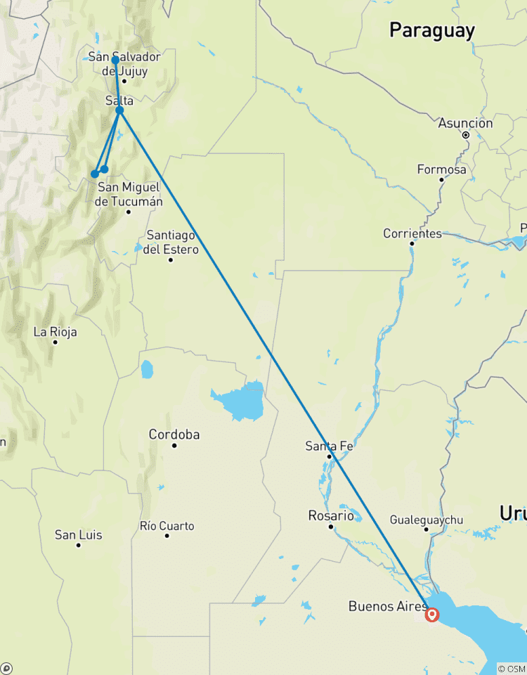 4 jours à Salta avec billet d\'avion en option circuit
