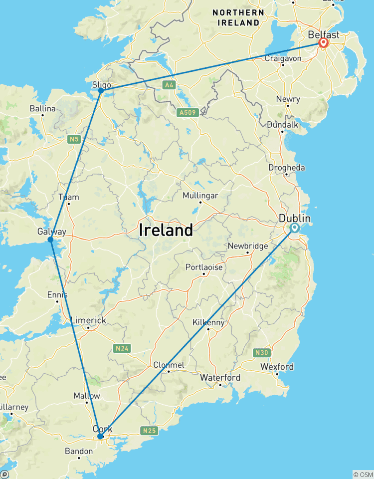 Circuito Viaje en Grupo pequeño a la Esencia de Irlanda e Irlanda del Norte