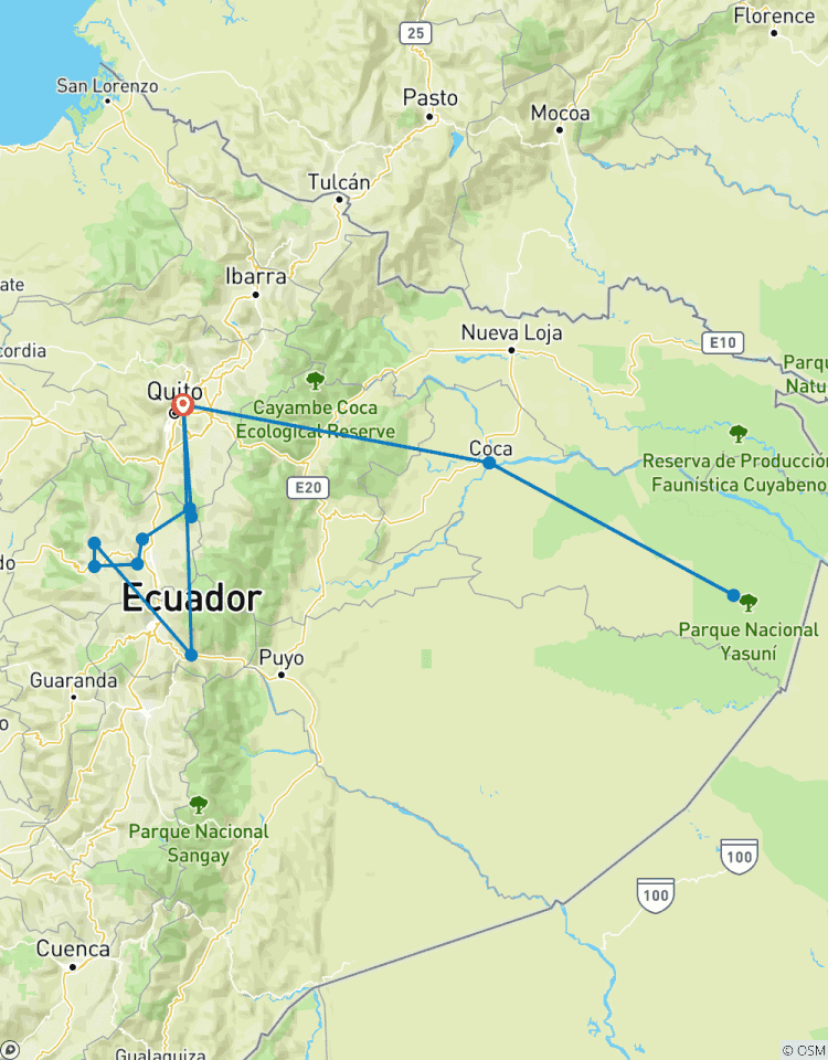 Circuito Maravillas de Ecuador: Sierra y Amazonía 10 días