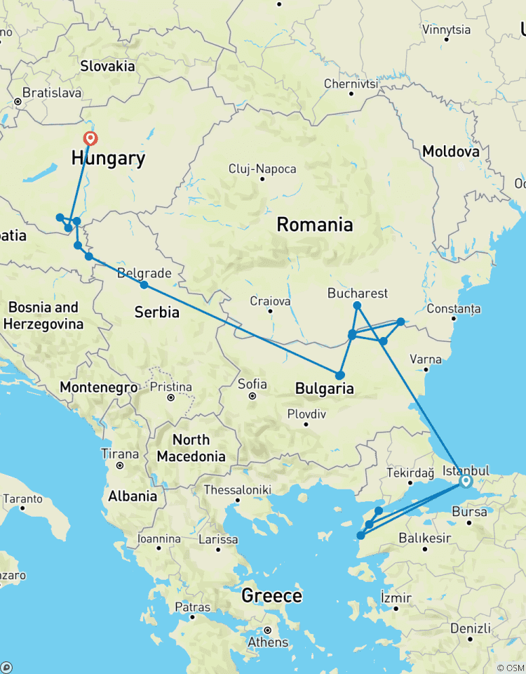 Eastern Europe & Balkans Unveiled with Turkey & Budapest 2026 Tour