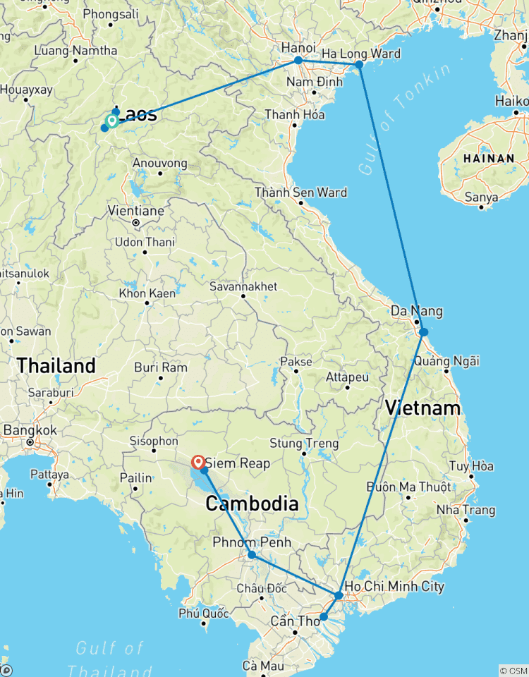 L\'enchantement du Laos, du Vietnam et du Cambodge en 17 jours circuit