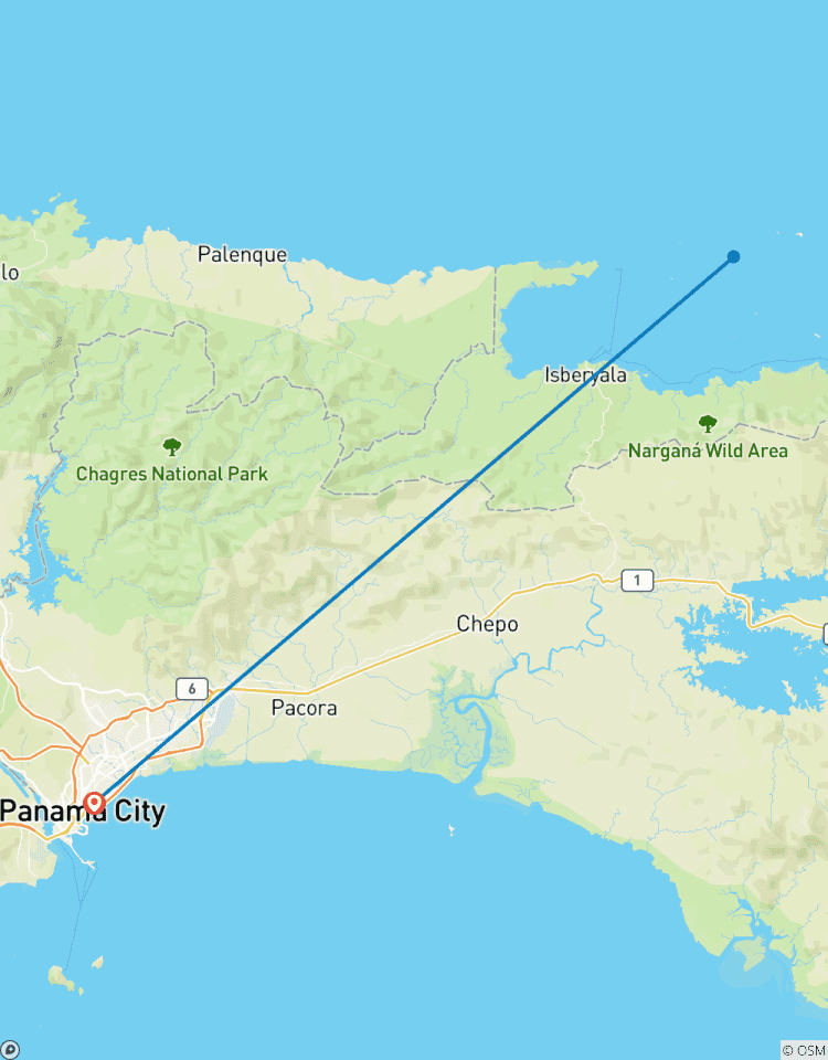 Circuito Viaje de 2 días a la paradisíaca Isla de San Blas + Comidas + Excursión en barco
