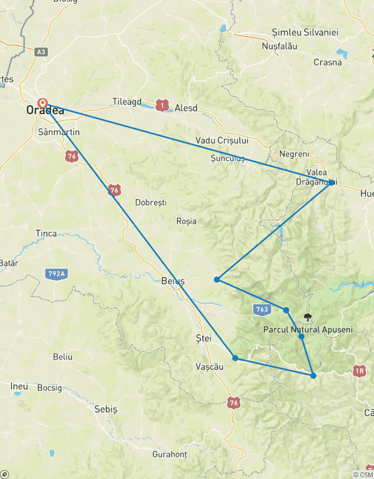 Randonnée dans les Apuseni circuit