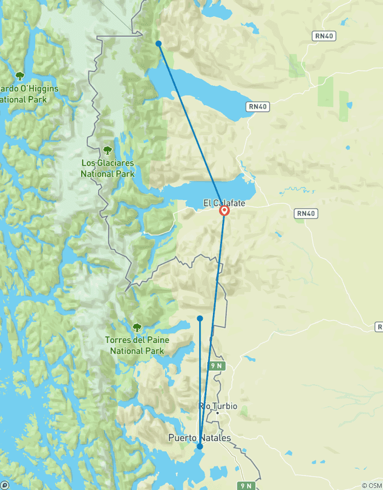Circuito Excursión guiada en grupo fijo: Lo esencial de la Patagonia